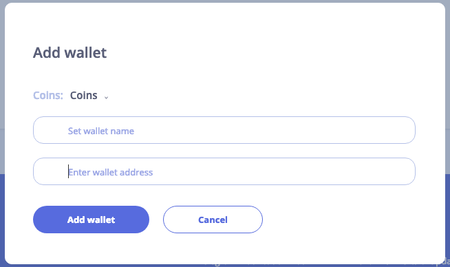 Add wallet