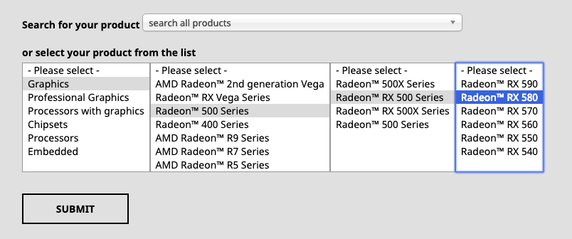 Выбор видеокарты AMD / Choosing an AMD graphics card